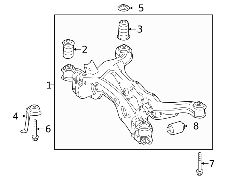 Suspension Mounting for 2017 Mercedes-Benz B 250e #0