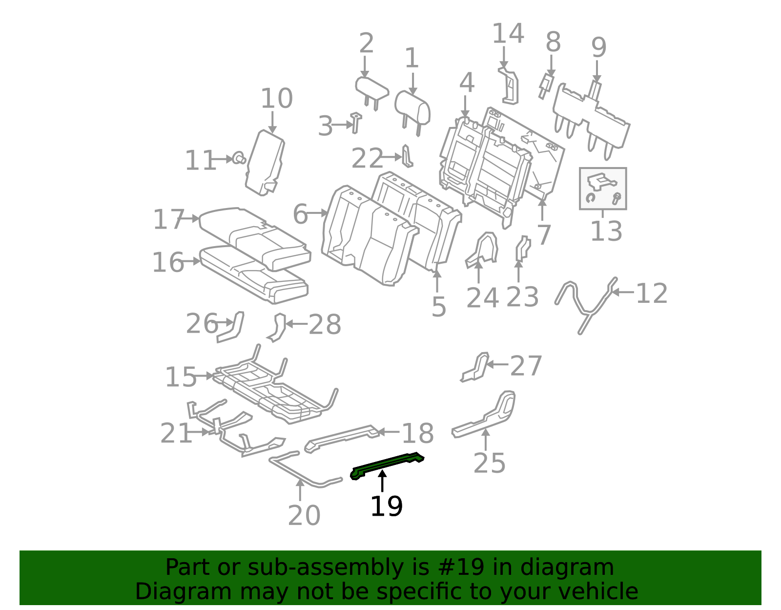72170-0C010 - Seat Track 2007-2013 Toyota Tundra | Norm Reeves Toyota ...