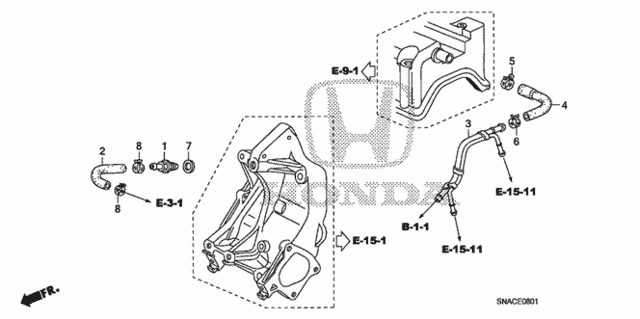 PCV Tube (2.0L) for 2011 Honda Civic #0