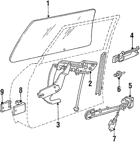 Door for 1988 Chrysler LeBaron #0