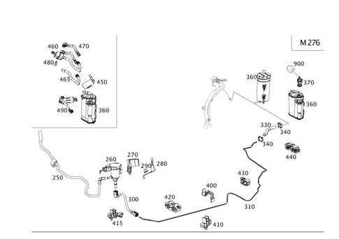 Evaporative Emission Control System for 2013 Mercedes-Benz E400 #0