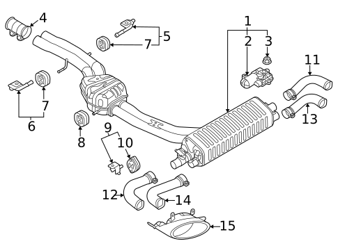 Exhaust & Tail Pipes for 2025 Audi SQ8 #0