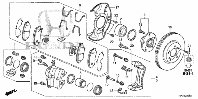 Front Brake (2) for 2015 Honda CR-V #0