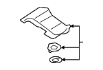 5Q0825729C - Exhaust: Heat Shield for Volkswagen Image