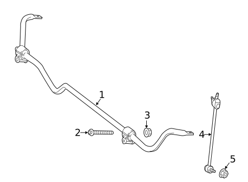 Stabilizer Bar & Components for 2015 Mercedes-Benz S 63 AMG&reg; #1