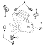 E9DZ6068A - Engine: Rear Mount for FORD Image