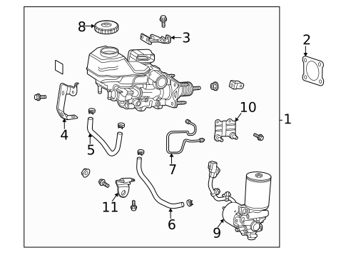 Master Cylinder - Components On Dash Panel for 2025 Toyota RAV4 #0