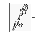 MR554907 - Steering: Rack And Pinion Steering Pinion Shaft for Mopar Image