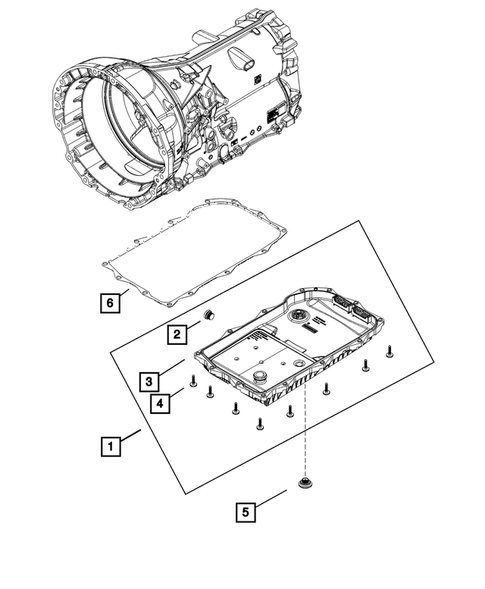 Case, Extension, Oil Pan, and Indicator (Dipstick) for 2019 Dodge Challenger #1