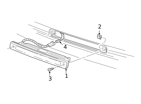 High Mounted Stop Lamp for 2003 Chevrolet Venture #0