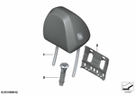 52107470248 - : Headrest Leather for BMW Image
