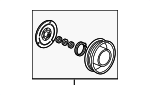 3890061AA01 - HVAC: Clutch &amp; Pulley for Acura Image