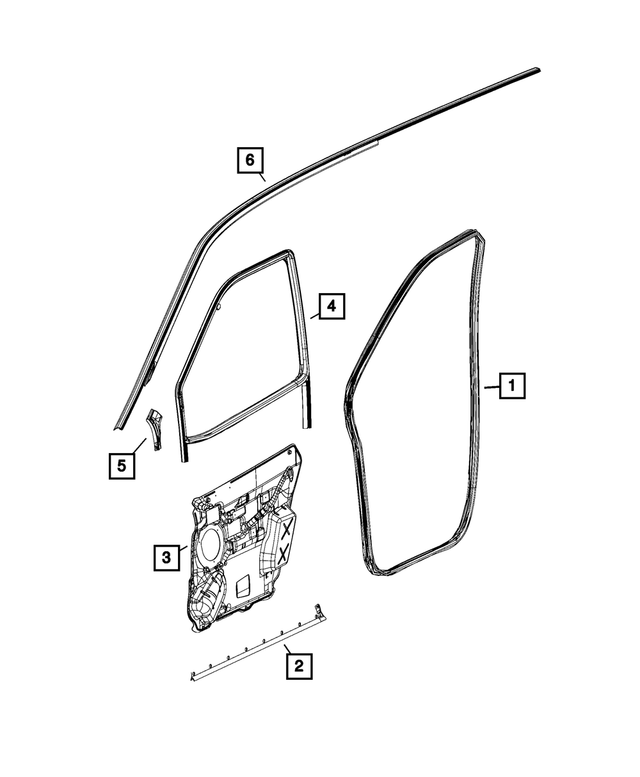« 68338438AA – Doors, Door Mirrors and Related Parts : Porte Avant Joint D`etancheite, Droit Ou Gauche pour Mopar Image »