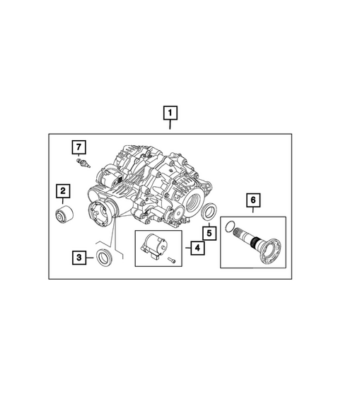 Rear Axle; Housing, Differential and Vent for 2020 Alfa Romeo Stelvio #0