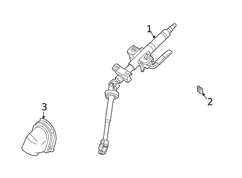 Steering Column Assembly for 2002 Dodge Stratus #0