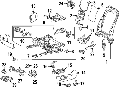 Driver Seat Components for 2024 Subaru Solterra #0
