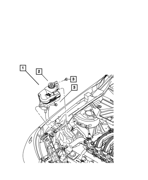 Engine Coolant Reservoir (Bottle) for 2010 Chrysler Sebring #0