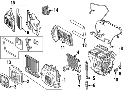 Evaporator & Heater Components for 2025 Audi SQ6 e-tron #0