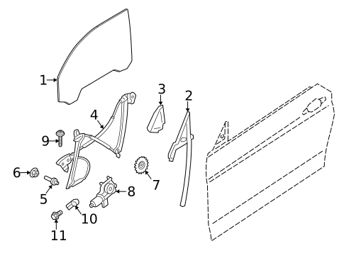 Glass - Door for 2015 BMW 228i #0