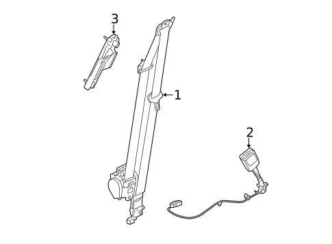 Front Seat Belts for 2012 Land Rover Range Rover Evoque #0