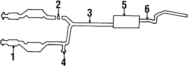 F5AZ5C263A - Exhaust: Muffler &amp; Pipe Hanger for Ford Image