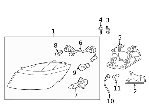 Switches & Sensors for 2009 Chevrolet Cobalt #1