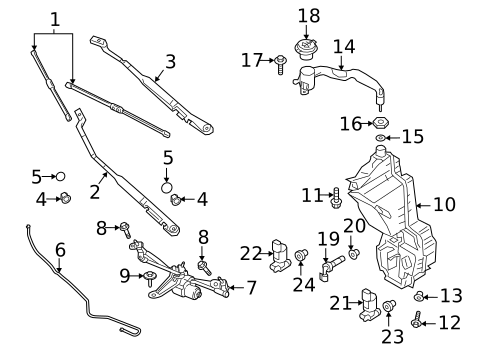Wiper & Washer Components for 2017 Volvo S60 Cross Country #3