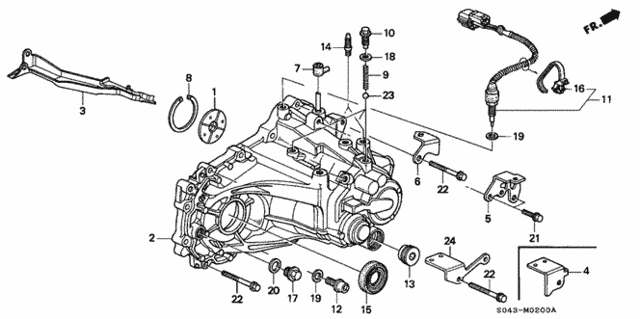 MT Transmission Housing for 1997 Honda Civic #0