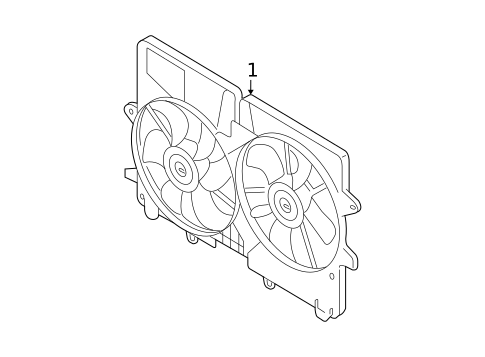 Cooling Fan, Clutch & Motor for 2005 Mazda Tribute #0