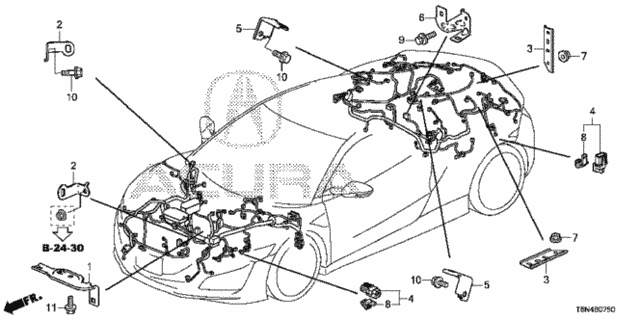 Wire Harness Bracket for 2019 Acura NSX #0