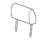 15914760 - Body: Headrest for Chevrolet: Silverado 1500, Silverado 2500 HD, Silverado 3500 HD | GMC: Sierra 1500, Sierra 2500 HD, Sierra 3500 HD Image