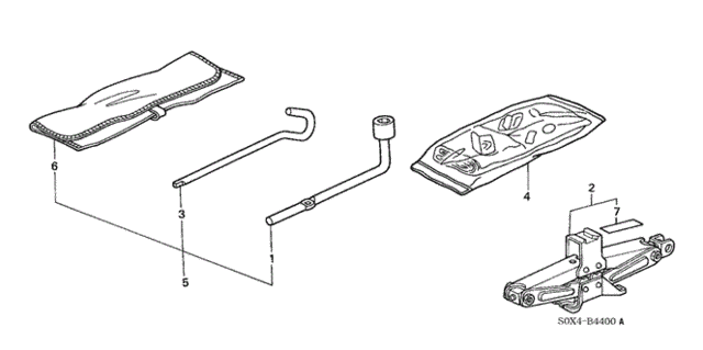 Tools - Jack for 2000 Honda Odyssey #0