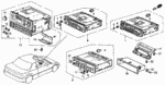 39181SK7A02 - Electrical/Exhaust/Heater/Fuel: BRACKET, AUTO RADIO JOINT for Honda Image