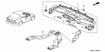 77411S5AA01 - Interior/Bumper: FABRIC, NON WOVEN for Honda Image