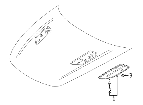 Exterior Trim - Hood for 2019 Kia Stinger #0