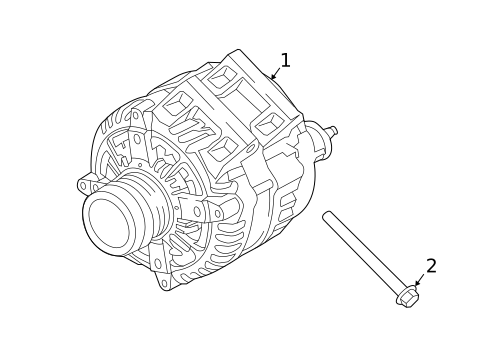 Alternator for 2018 Chrysler Pacifica #1