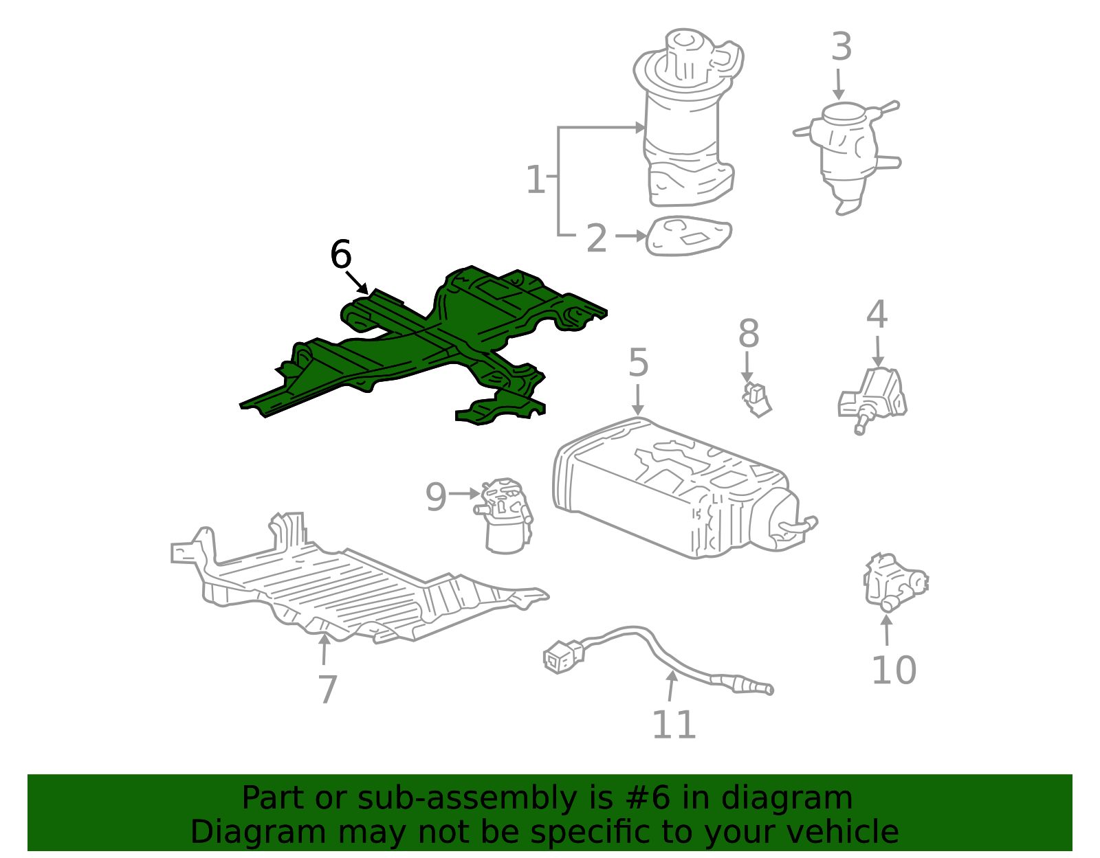17358-S3V-A00 - Vapor Canister Bracket 2003-2004 Honda Pilot | Honda ...