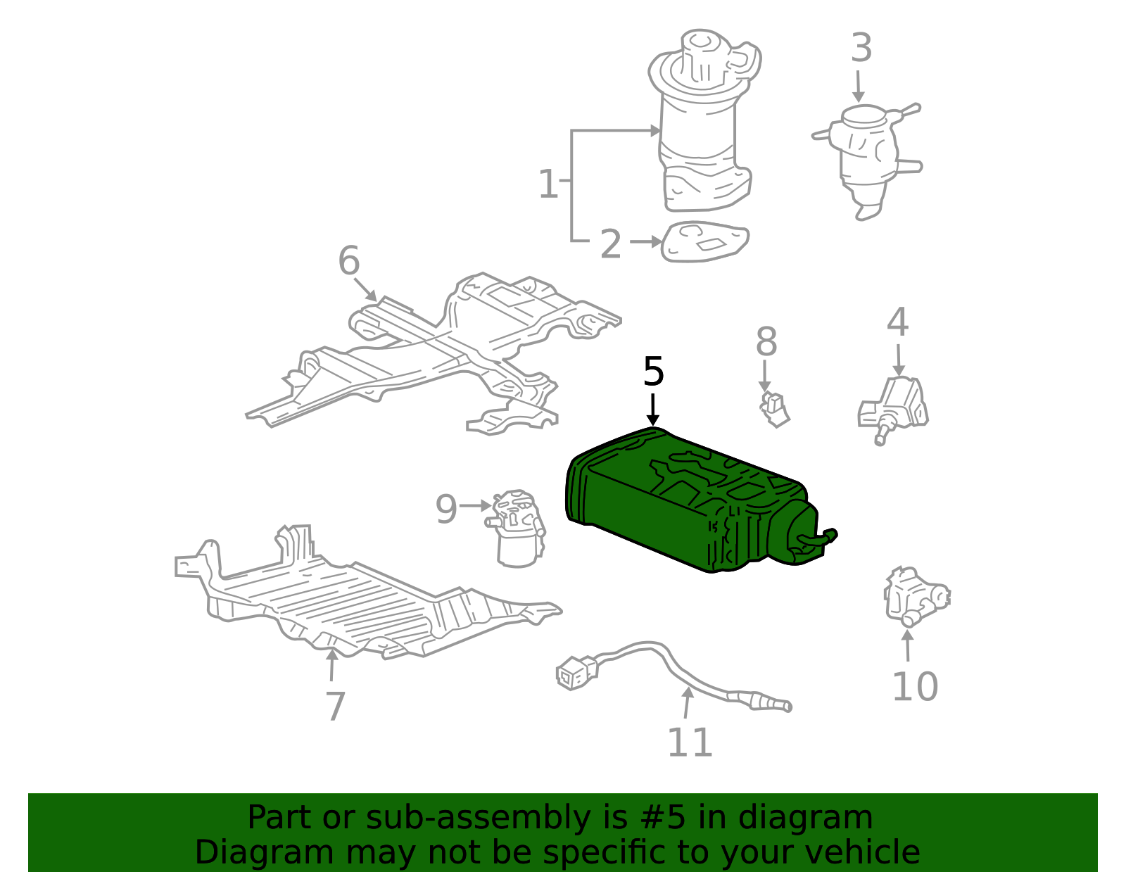 2003-2004 Honda Pilot Vapor Canister 17011-S3V-A00 | OEM Parts Online