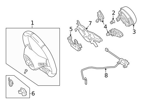 Steering Wheel & Trim for 2020 Mercedes-Benz Sprinter 2500 #1