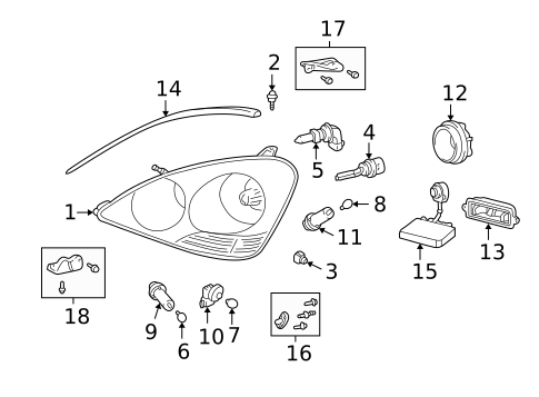 Bulbs - Chassis for 2002 Lexus LS430 #0