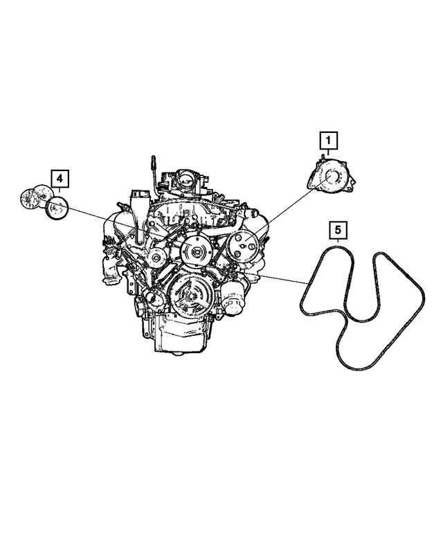 53032037AJ - Electrical: Accessory Drive Belt for Mopar Image image