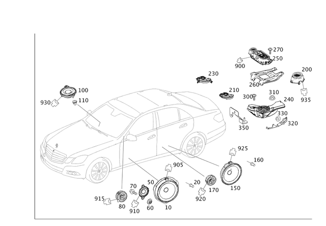 2048203102 - Electrical System: Speaker for Mercedes-Benz Image image