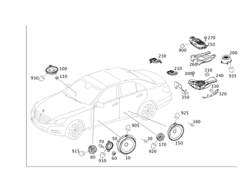 Speaker for 2014 Mercedes-Benz E400 #0