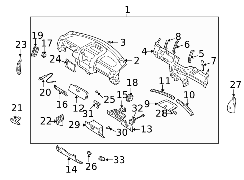 Instrument Panel for 2003 Kia Sedona #0