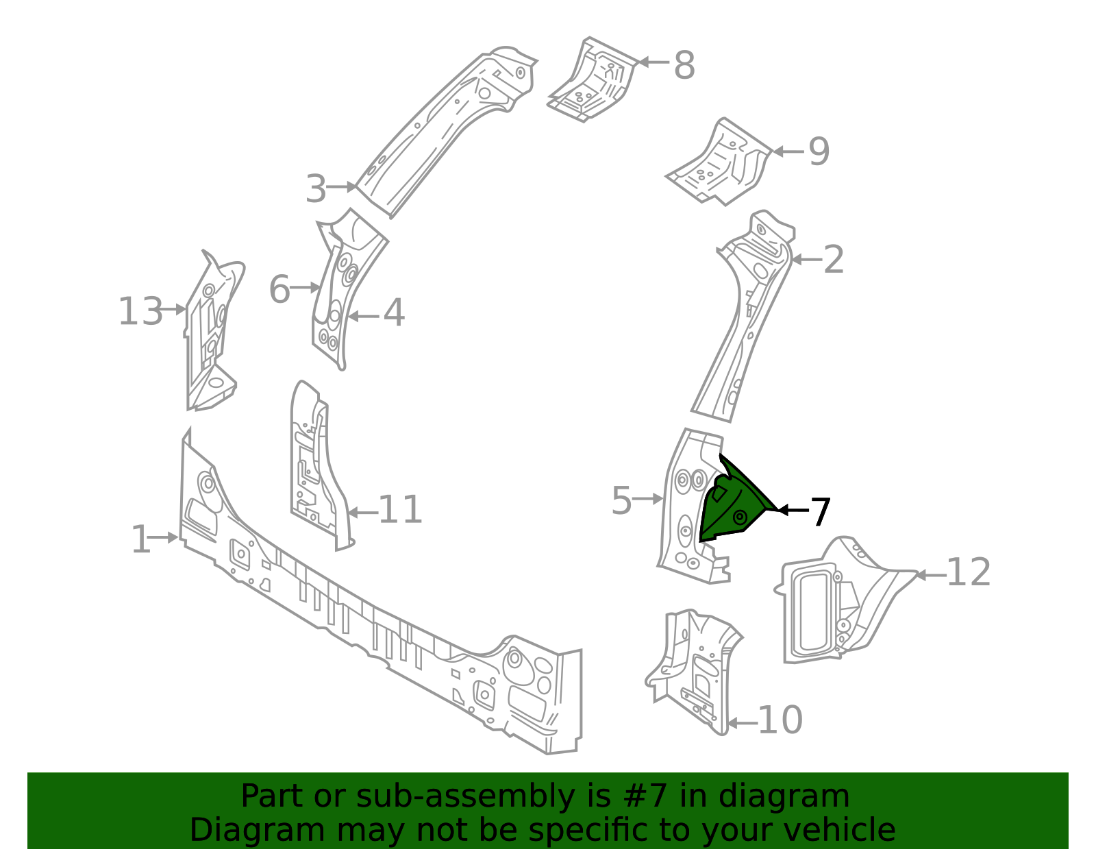 2018-2025 Volvo XC60 Rear Section 30747184 | TascaParts.com