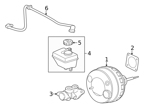 Master Cylinder - Components On Dash Panel for 2015 Jaguar XF #0