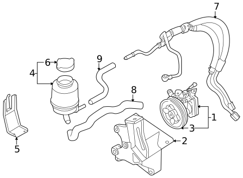 Pump & Hoses for 2004 Subaru Impreza #0