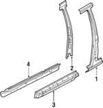 BF6774200B - Body: Center Pillar for Mazda: 323 Image
