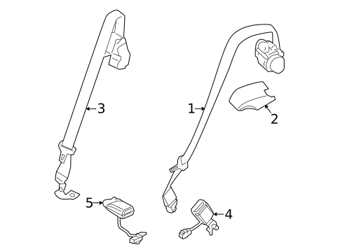 Seat Belt for 2021 Land Rover Range Rover #0