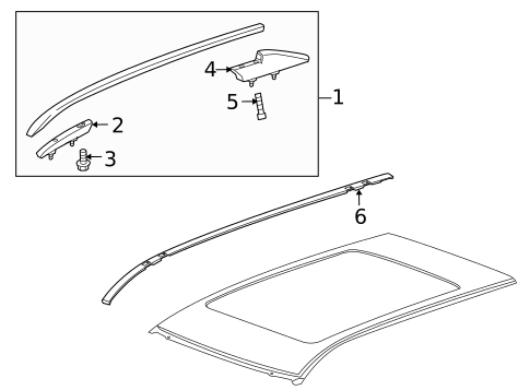Luggage Carrier for 2012 Cadillac SRX #0